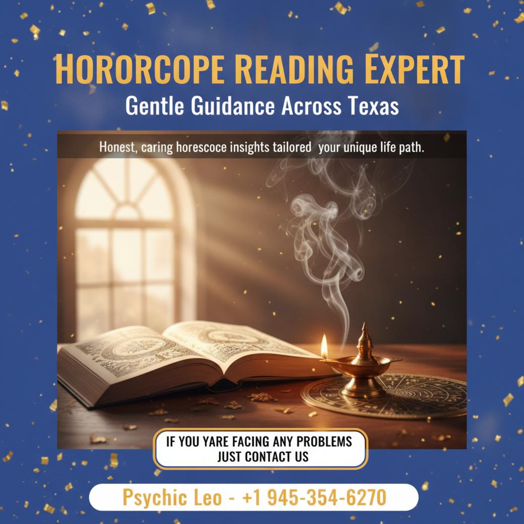 Horoscope reading with astrology chart and lamp in Texas practice