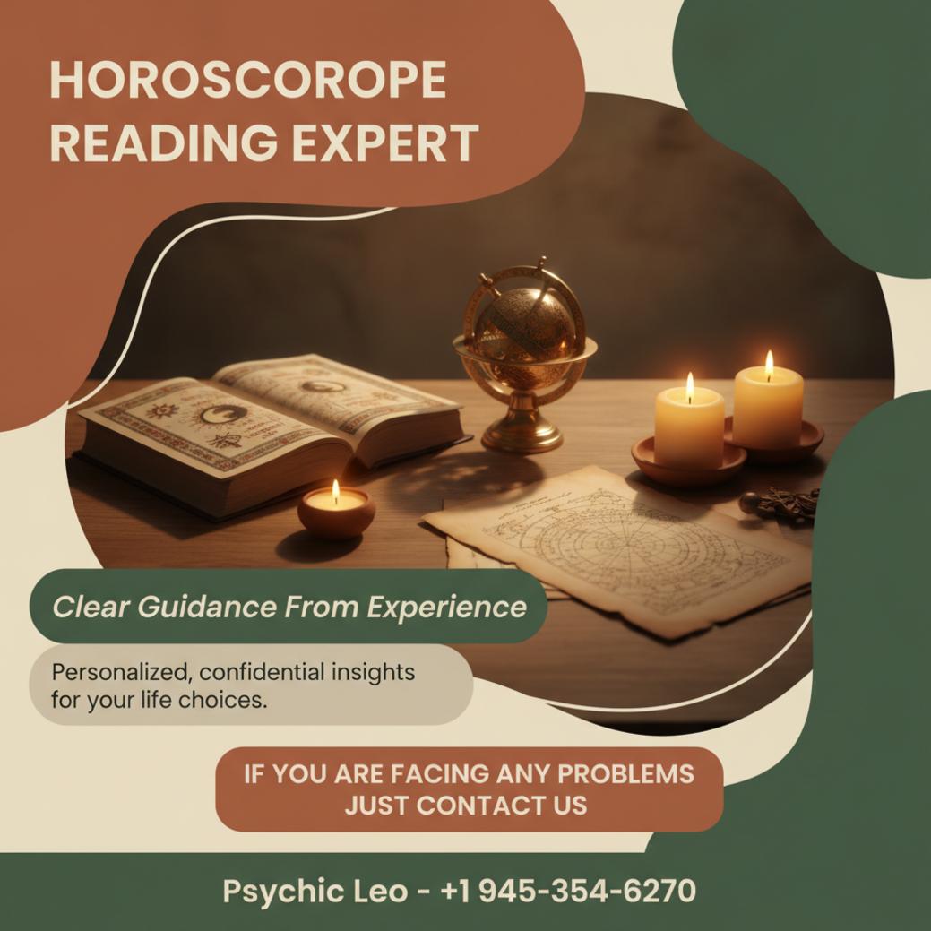 Horoscope reading scene with kundli chart and astrolabe in Texas