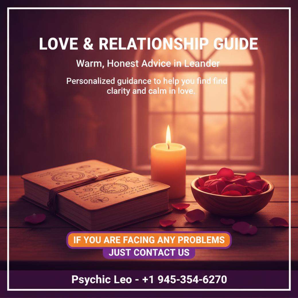 Love and relationship guidance setting with astrology tools in Leander Texas