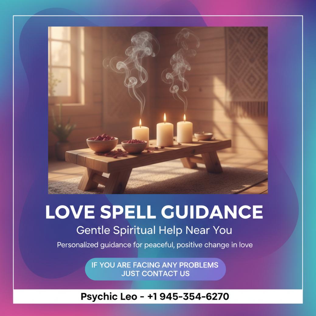 Love spell guidance setup with candles and rose petals in Georgetown, TX