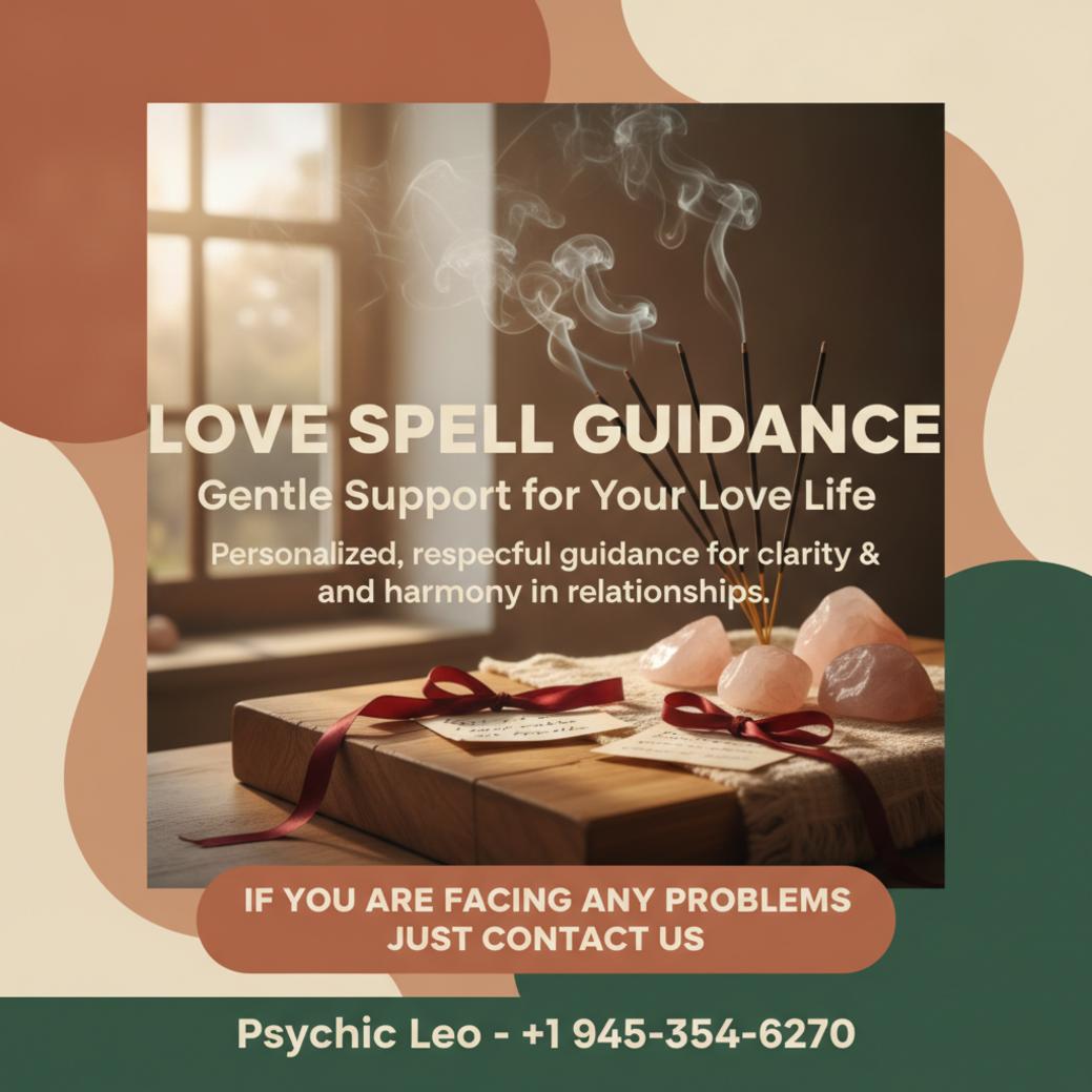 Love spell guidance ritual with crystals and incense in San Marcos, TX