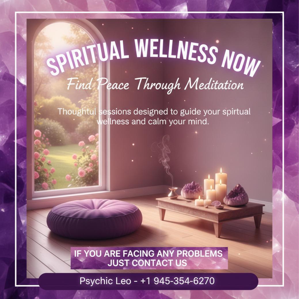 Meditation and spiritual wellness setup in Buda TX room