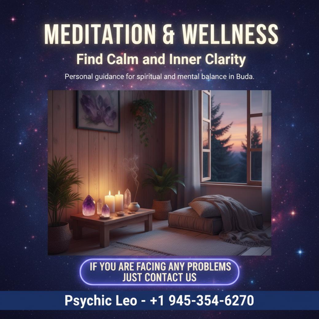meditation and spiritual wellness setup in quiet Buda room