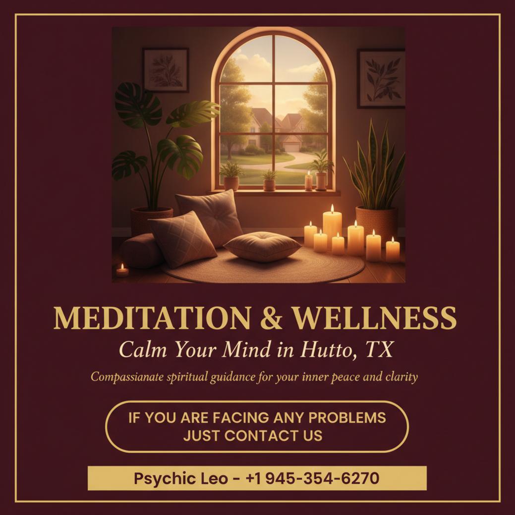 Meditation and spiritual wellness setup with candles in Hutto TX