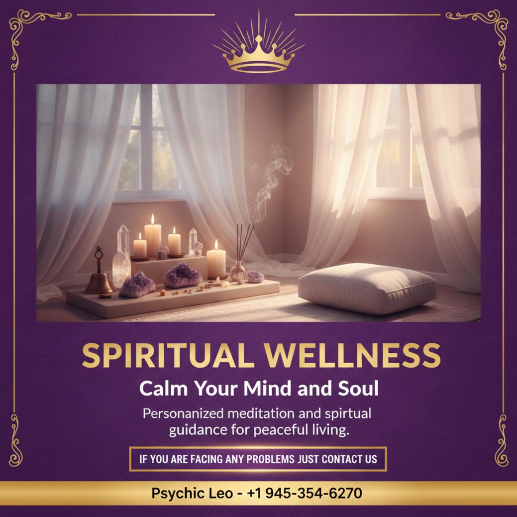 Meditation and spiritual wellness setup with candles and crystals, Texas ambiance