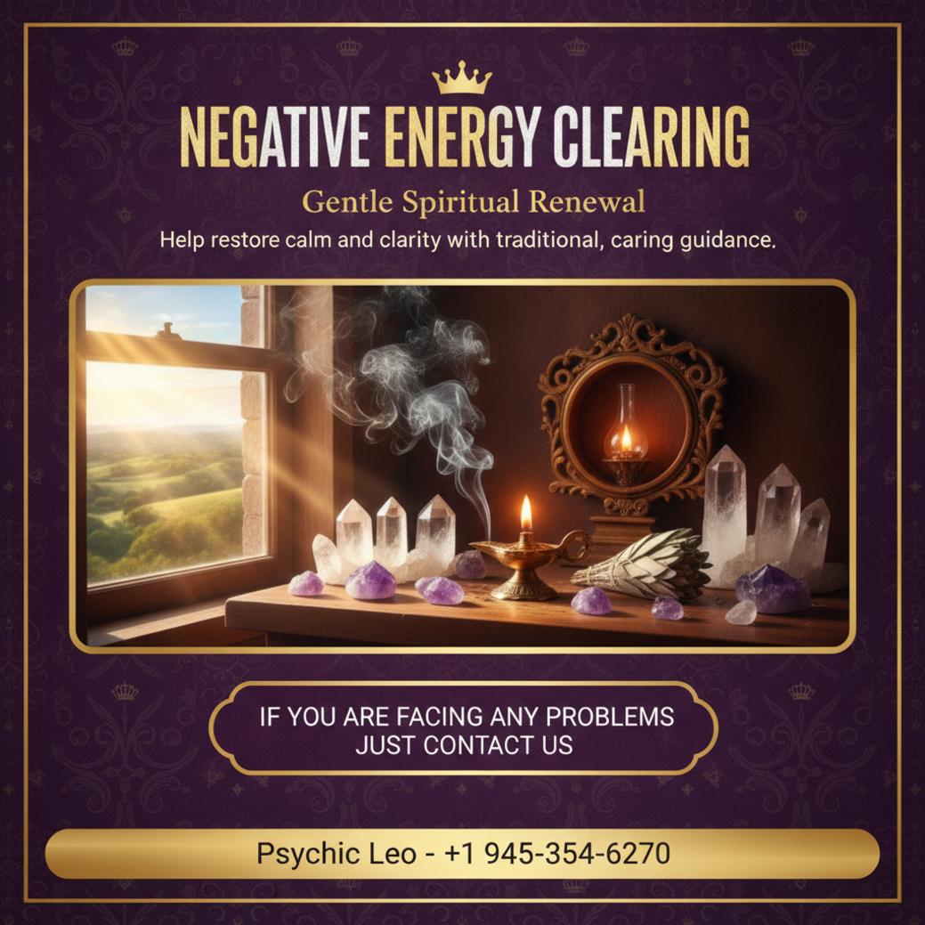 Negative energy removal altar with crystals and lamp in Bee Cave