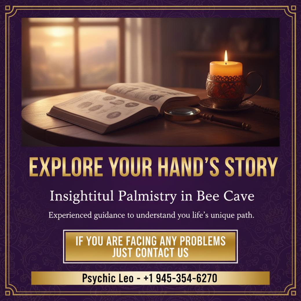 How Palmistry in Bee Cave Reveals Your Life Path close up of palmistry hand lines and magnifying glass in Bee Cave