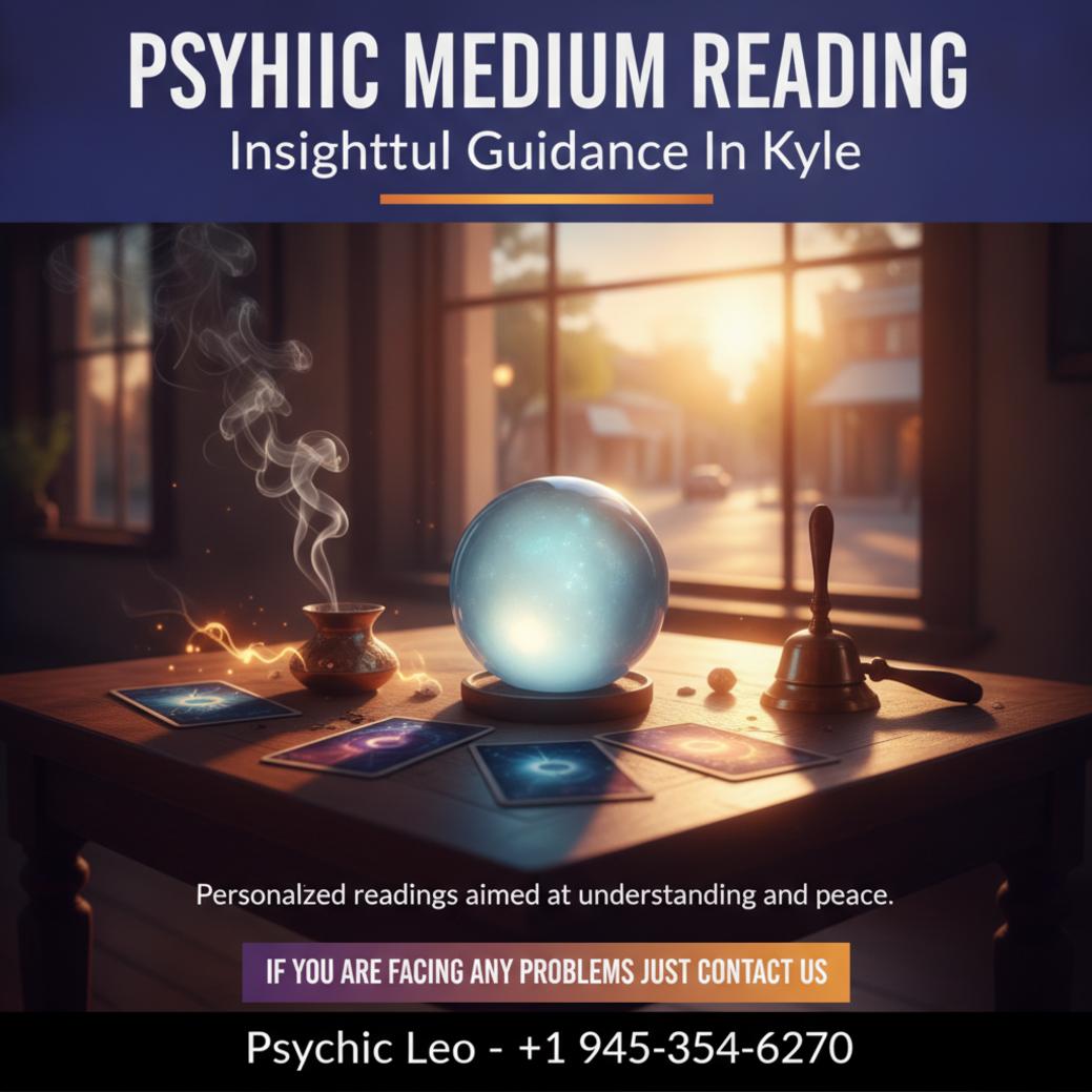Crystal ball and incense for psychic medium reading in Kyle TX