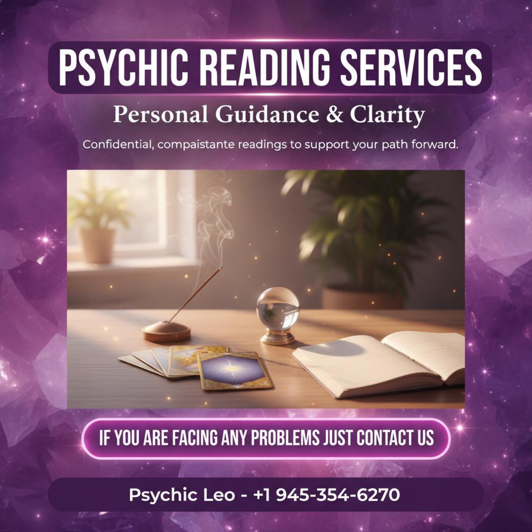 Calm psychic reading scene with tarot cards and crystal ball in Texas room