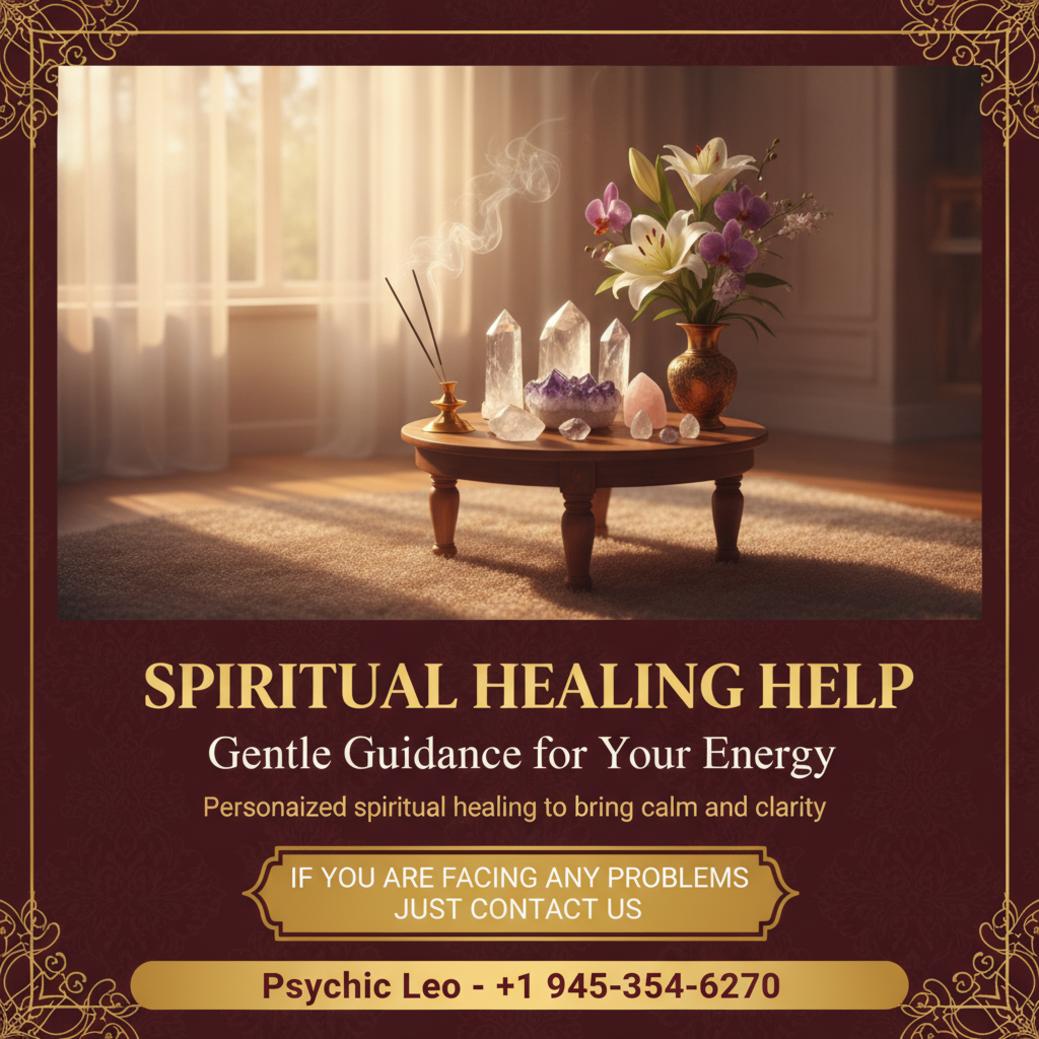 Peaceful altar with crystals and incense for spiritual healer Bee Cave TX
