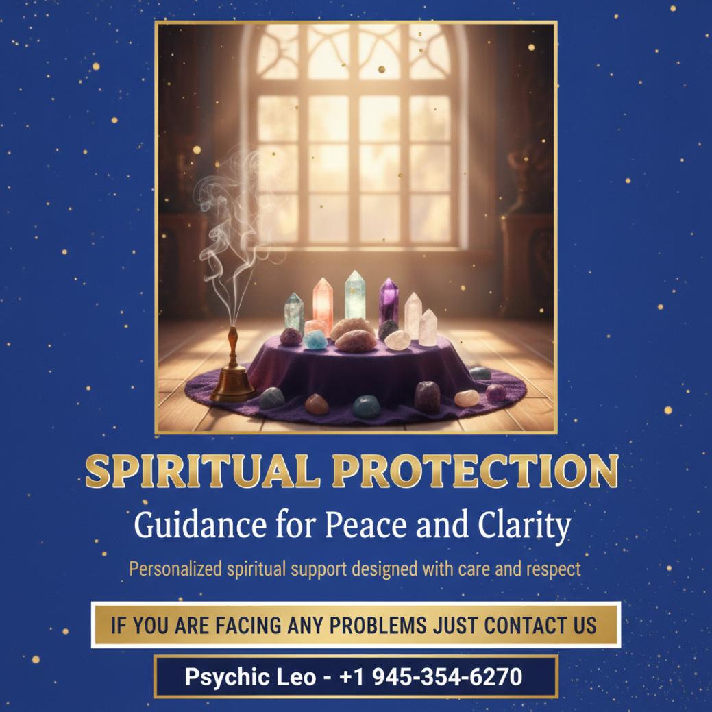 Spiritual protection altar with crystals and incense in Texas practice