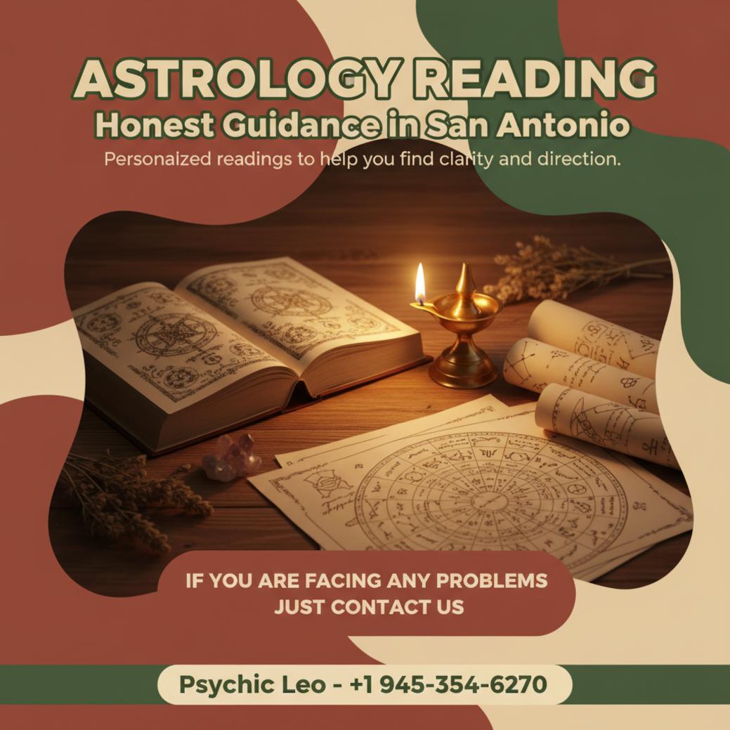 Vedic astrology charts and oil lamp for astrology reading in San Antonio