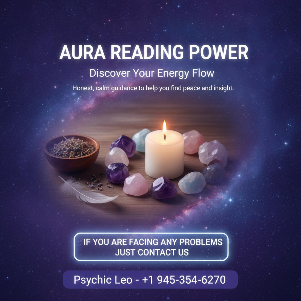 Aura reading session setup with crystals and candle in Lakeway, TX