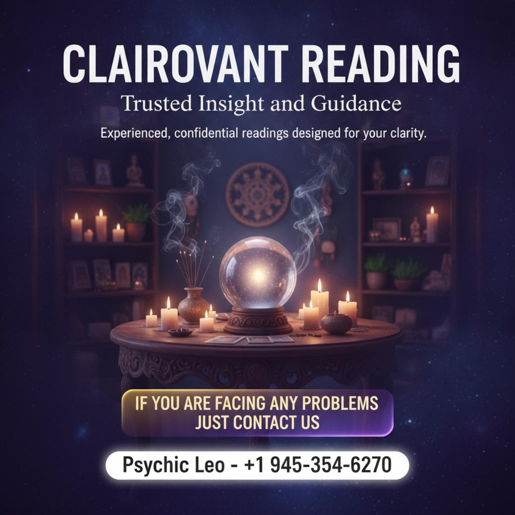 Clairvoyant reading setup with crystal ball and candles Georgetown TX