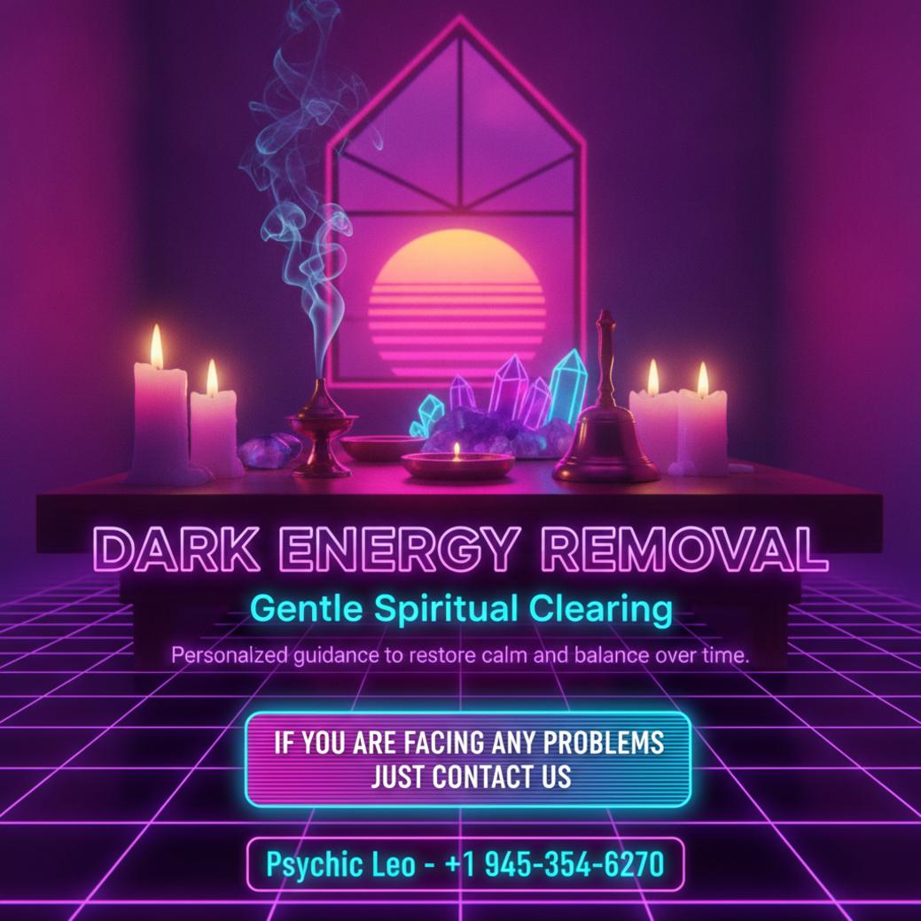dark energy removal spiritual space with candles and crystals Kyle TX