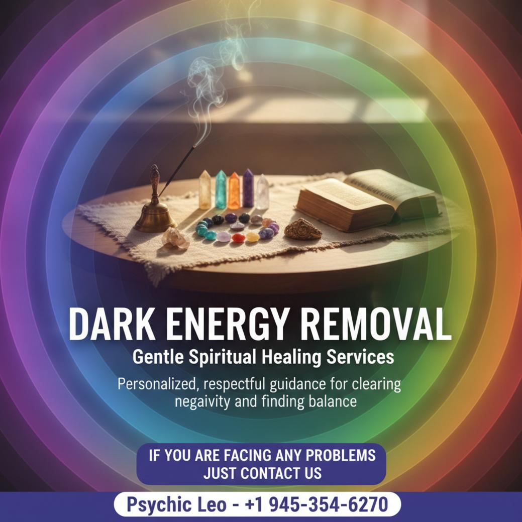 Dark energy removal altar with crystals and incense in Kyle, TX