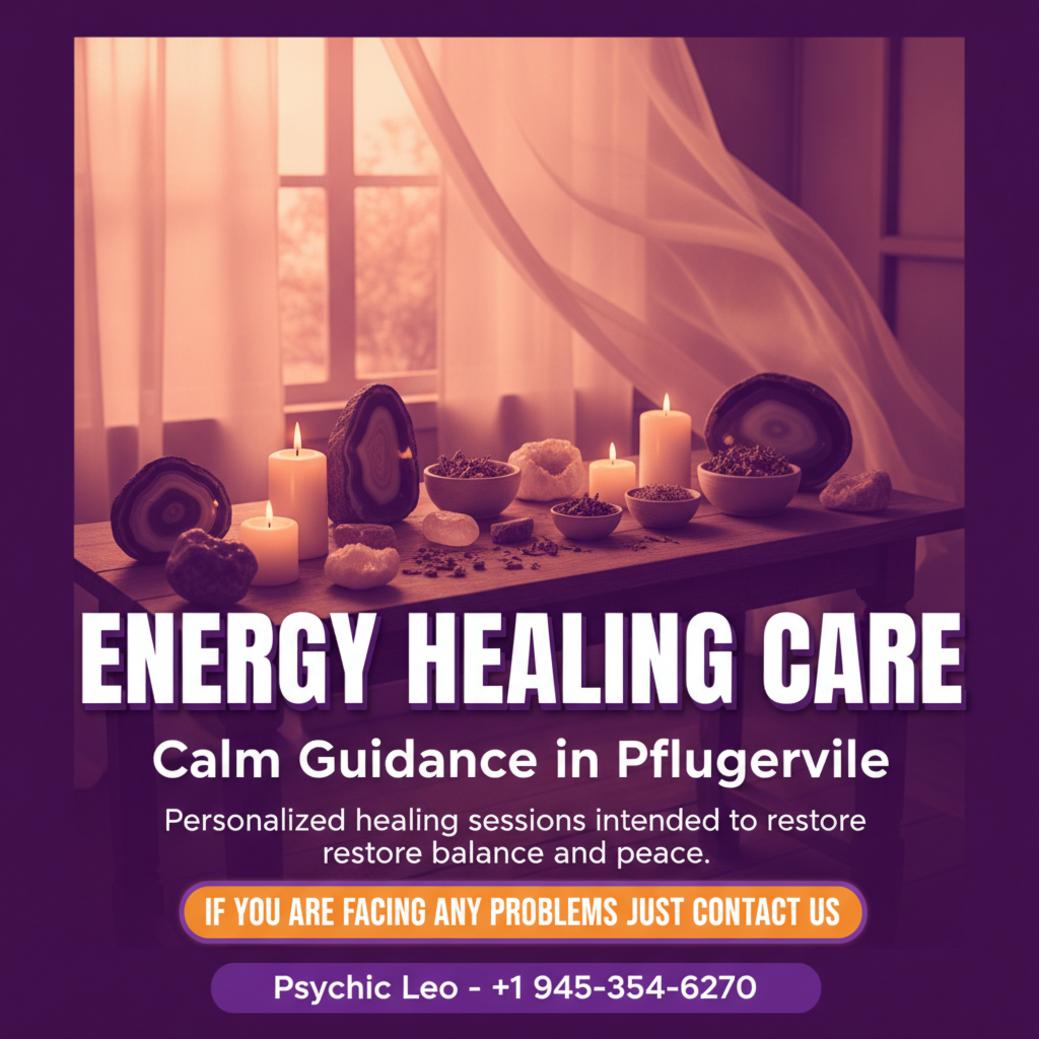 How Energy Healing Can Support You in Pflugerville, TX energy healing session setup with crystals and candles in Pflugerville room