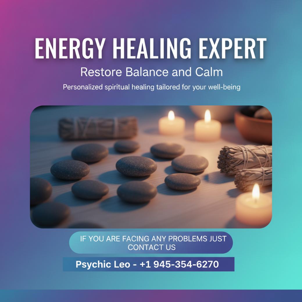 Energy healing session with stones and candles in Texas