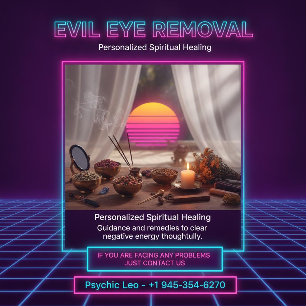 Evil eye removal spiritual healing items arranged in Georgetown TX setting