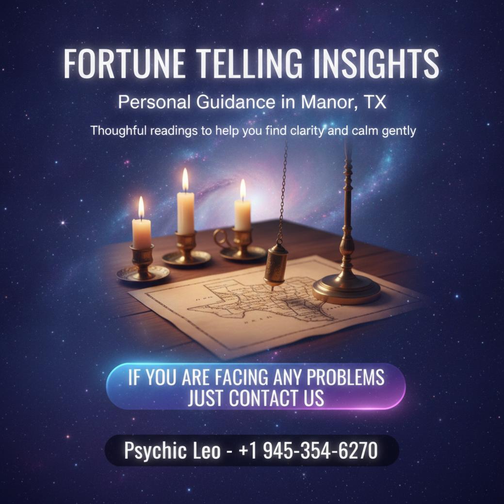 How Fortune Telling in Manor, TX Can Bring Clarity Calm fortune telling setup with candles and map in Manor, TX