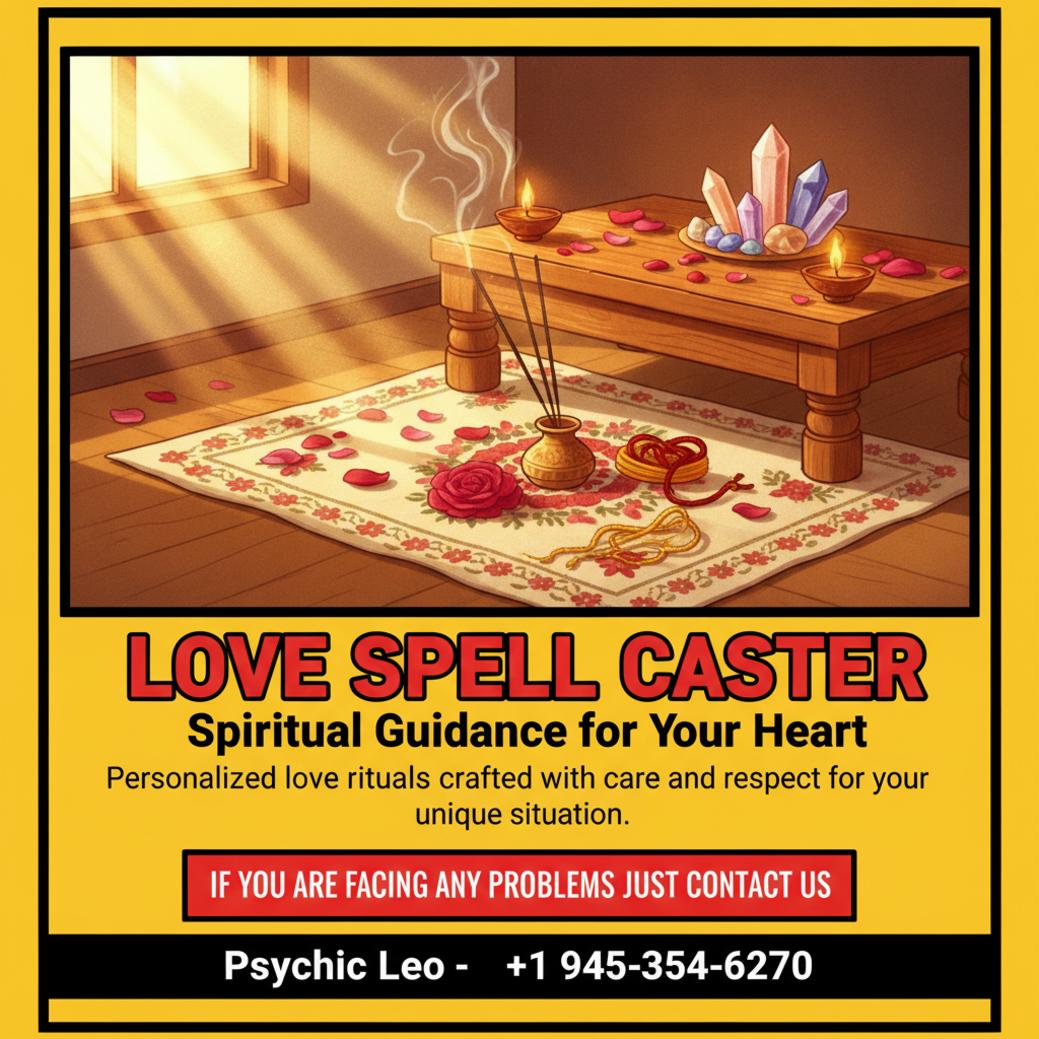 Traditional love spell ritual items on altar in Round Rock, TX