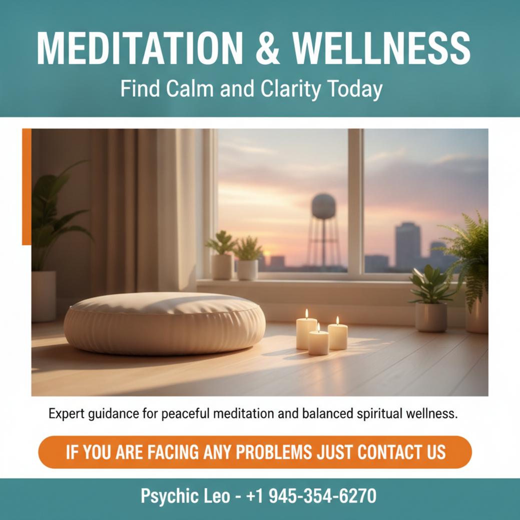 Meditation and spiritual wellness with calming setup in Round Rock, TX