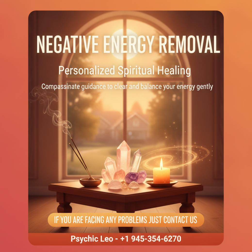 Negative energy removal setup with crystals and incense in Manor TX