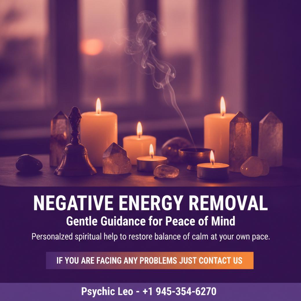 Calm spiritual altar for negative energy removal in San Antonio, TX