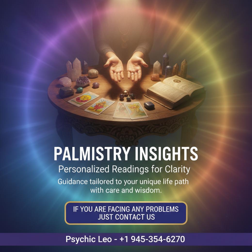 photo of a calm spiritual setting showing palmistry tools in Texas