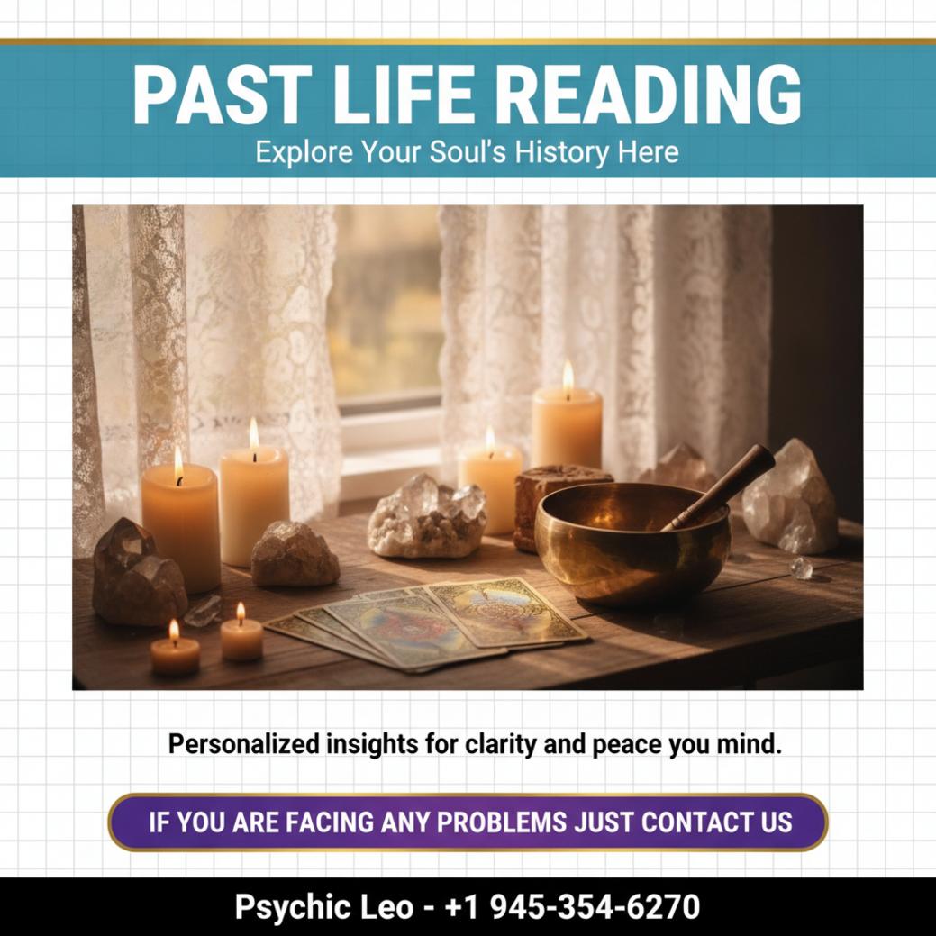 Past life reading setup with candles and crystals in Bee Cave, TX