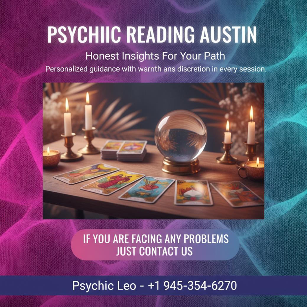 Trusted Psychic Reading in Austin, TX: Calm Guidance Awaits Calm psychic reading setup with tarot and crystals Austin TX