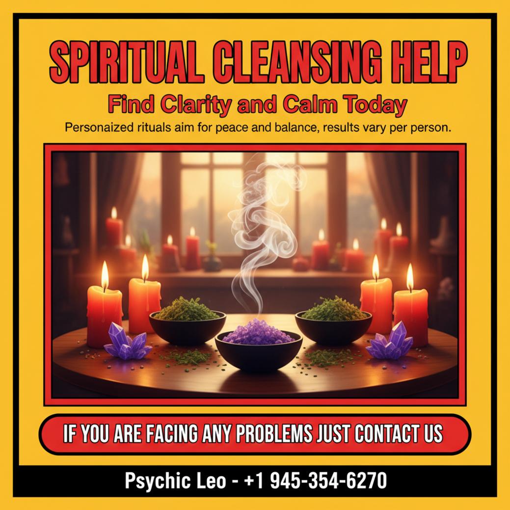 spiritual cleansing ritual with candles and incense in Manor TX