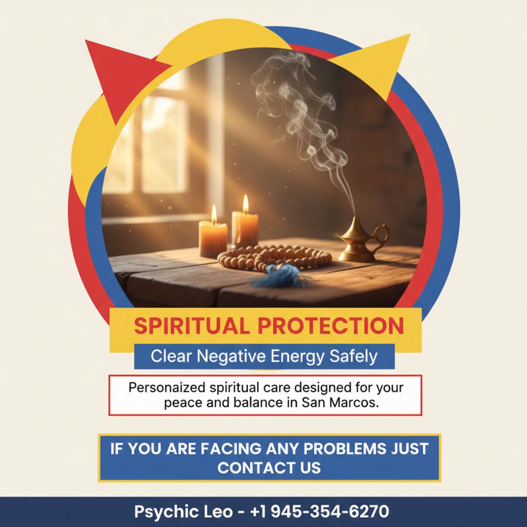 spiritual protection ritual items on wooden table San Marcos TX