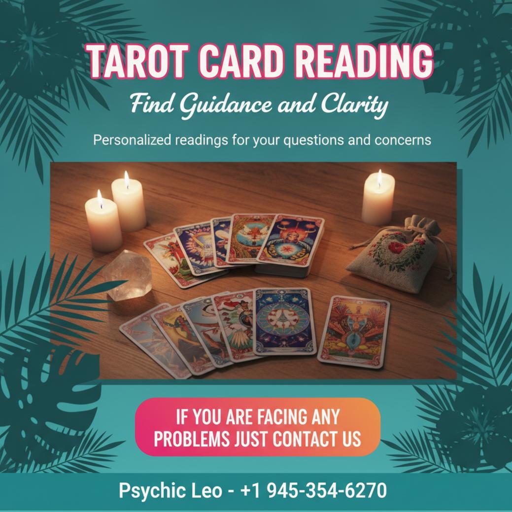 tarot card reading setup with candles and crystals in Kyle, TX