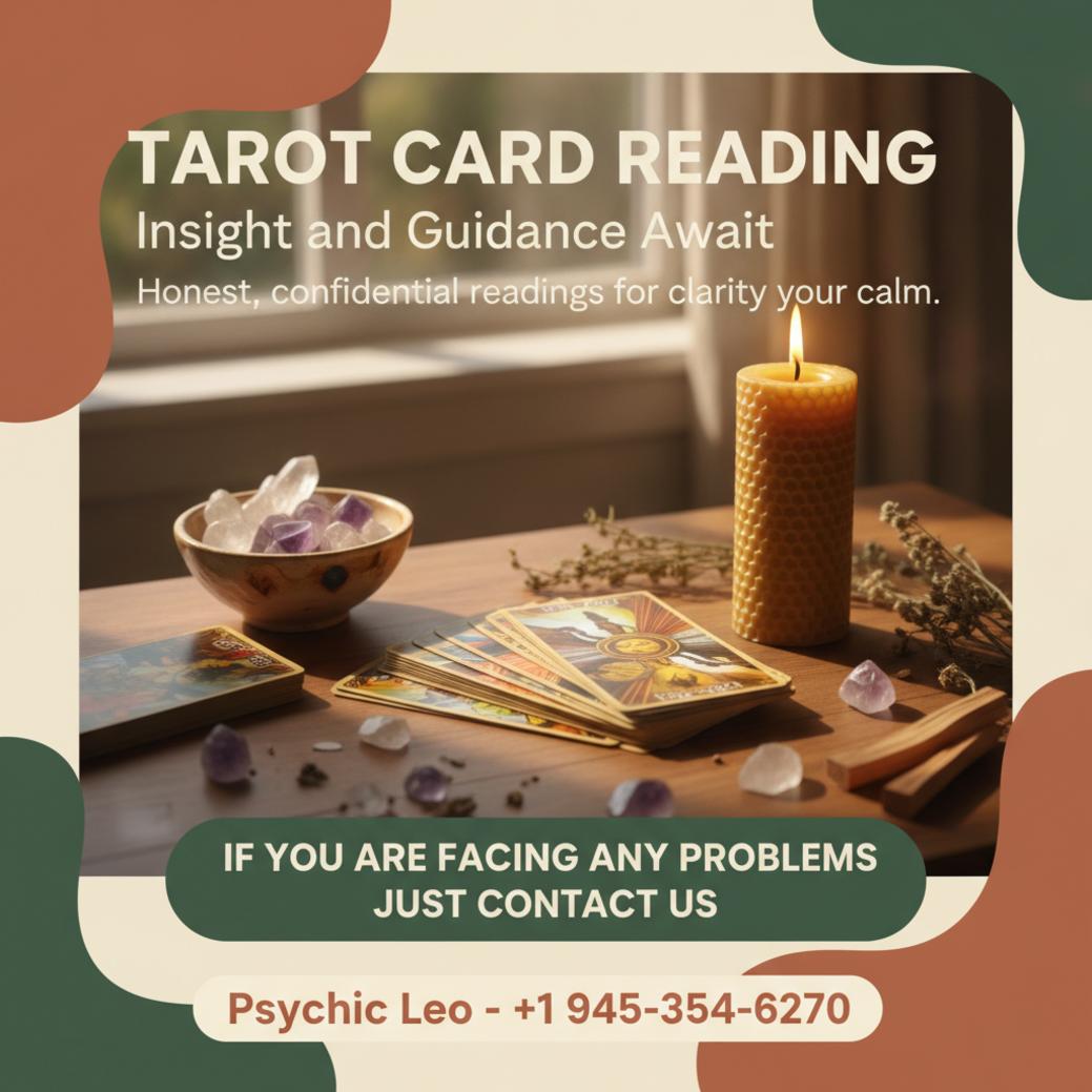 close-up of tarot card reading setup in peaceful Pflugerville setting