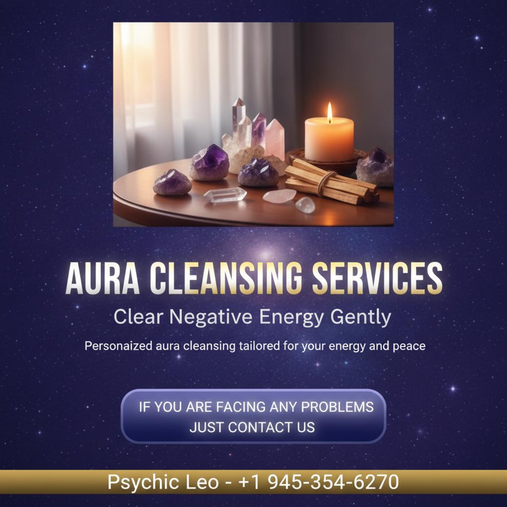 Calm spiritual aura cleansing setup with crystals in Pflugerville