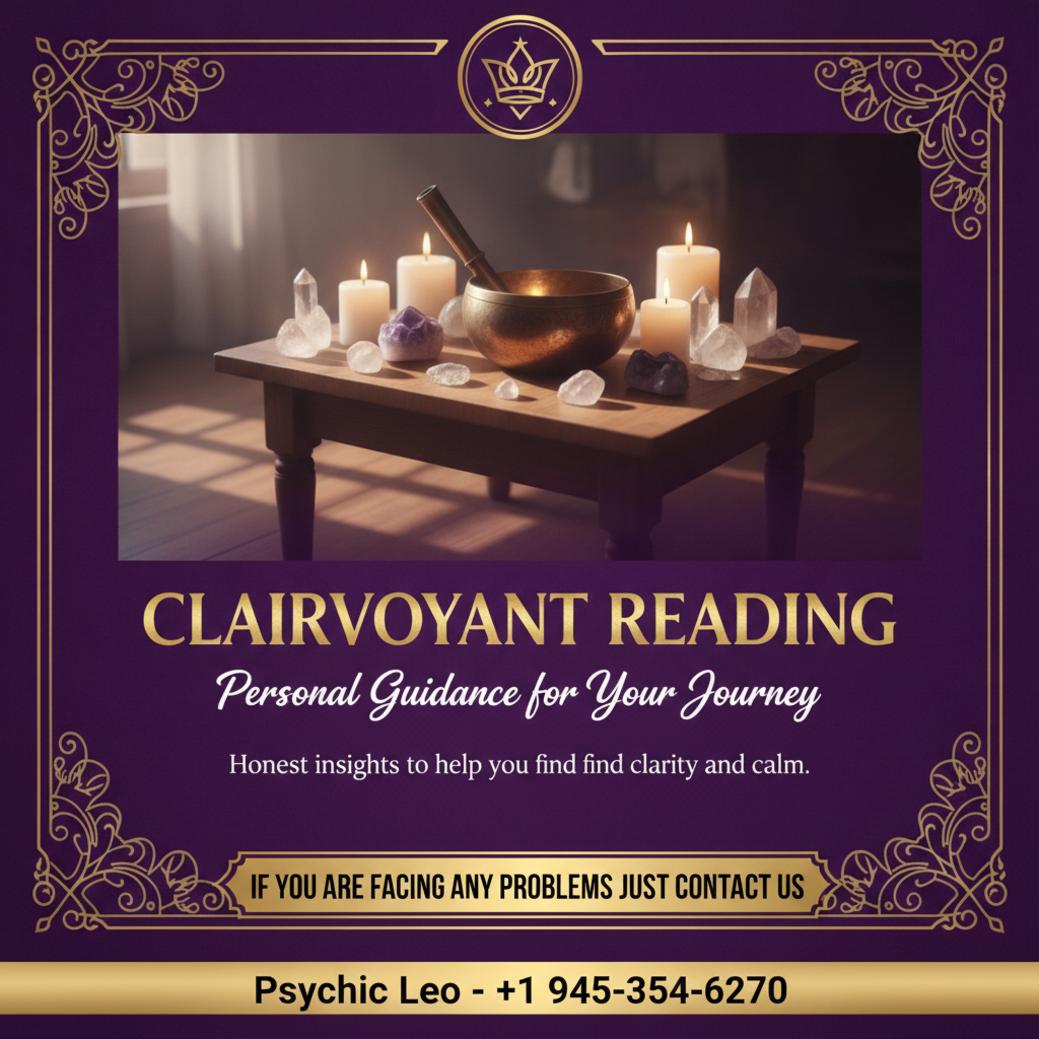 Clairvoyant reading setup with candles and crystals in Buda TX