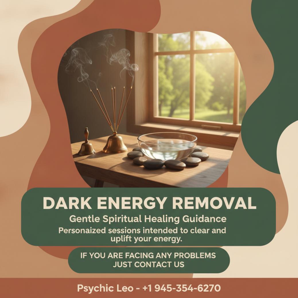 Dark energy removal altar with incense and stones in Cedar Park