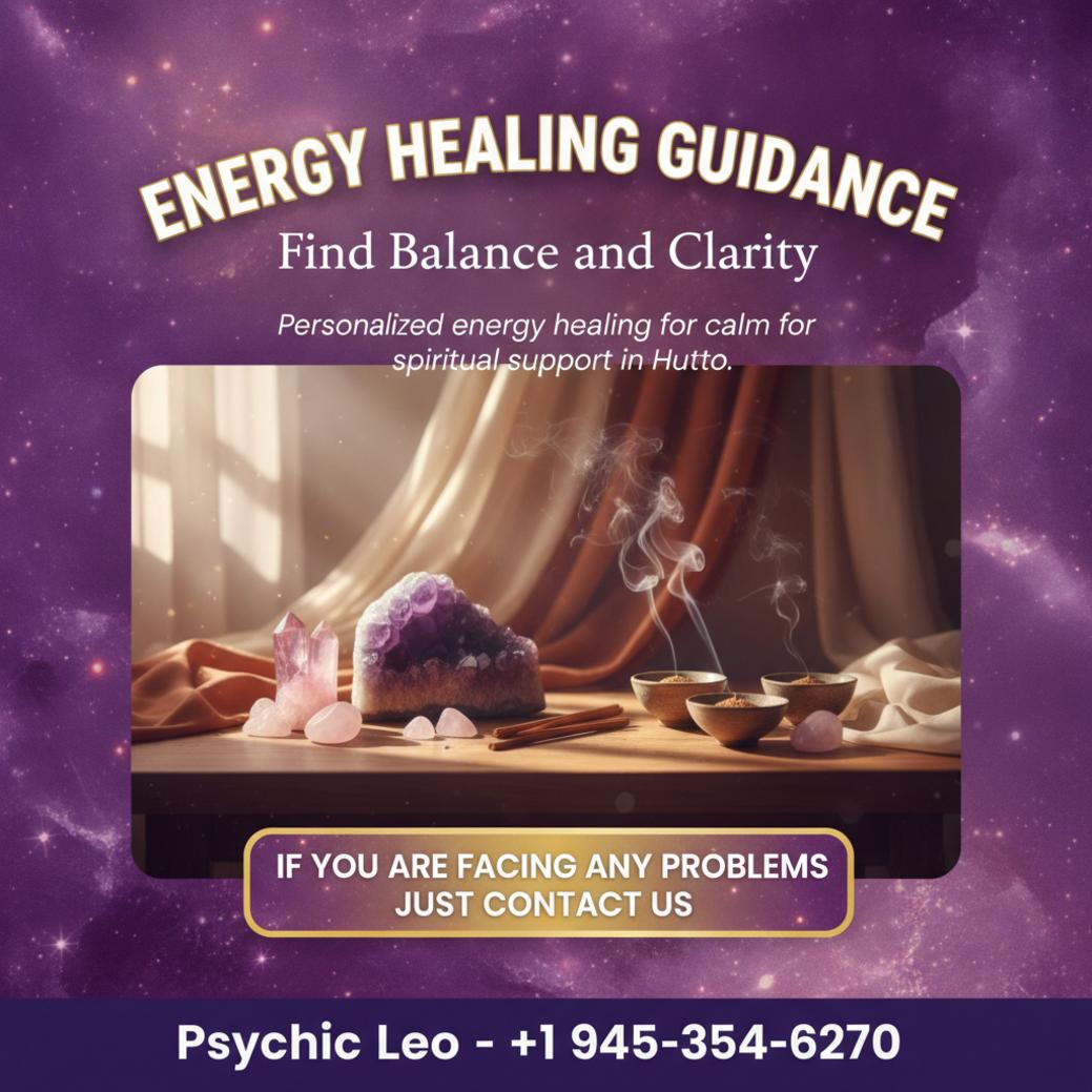 energy healing setup with crystals and incense in Hutto TX