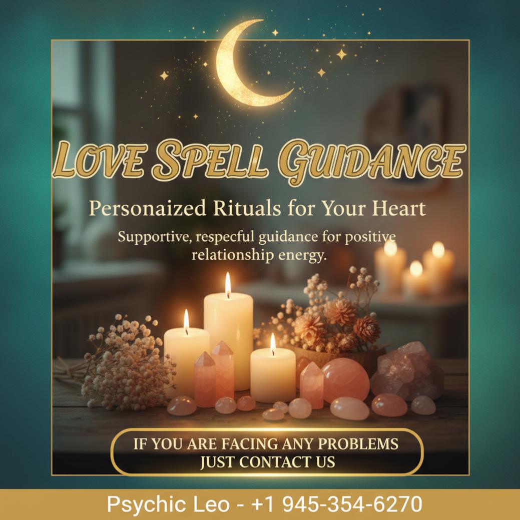 Love spell guidance altar with crystals and candles in Manor Texas