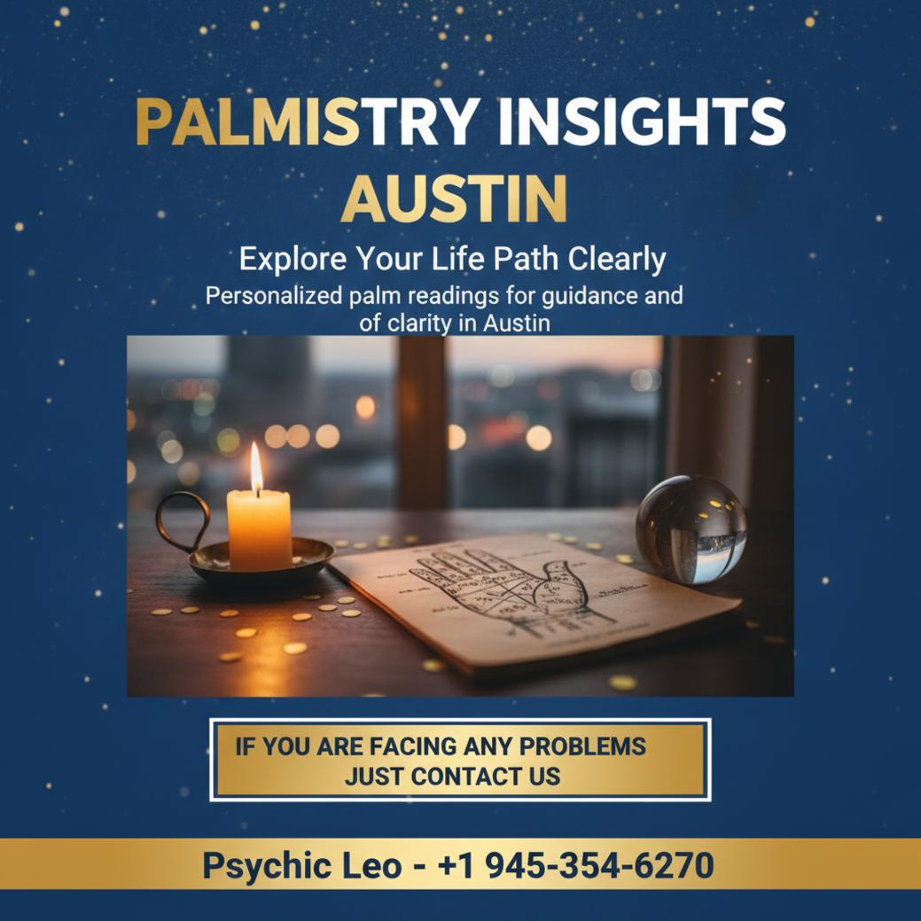 Close-up of palmistry hand diagram and crystals in Austin palmistry session