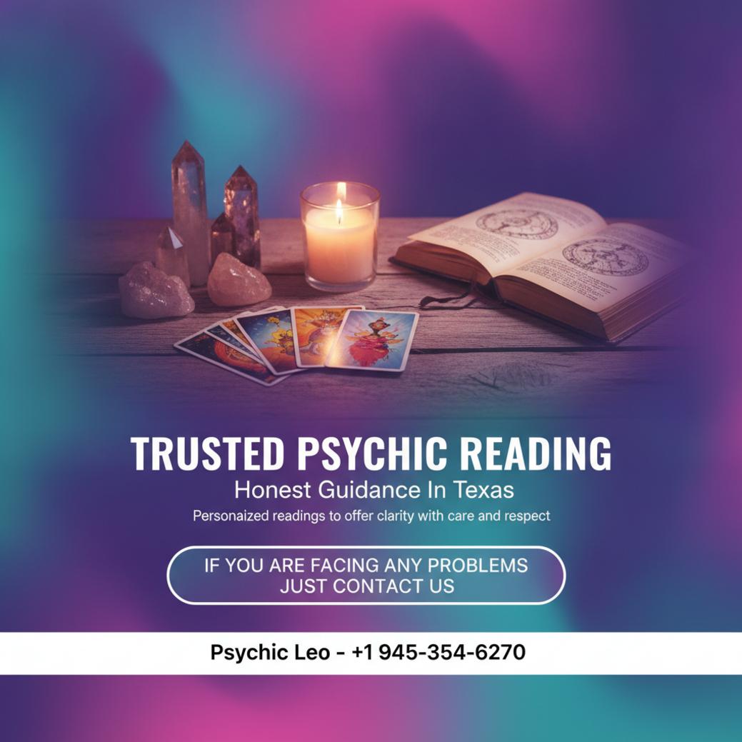 psychic reading session with crystals and tarot cards in Texas