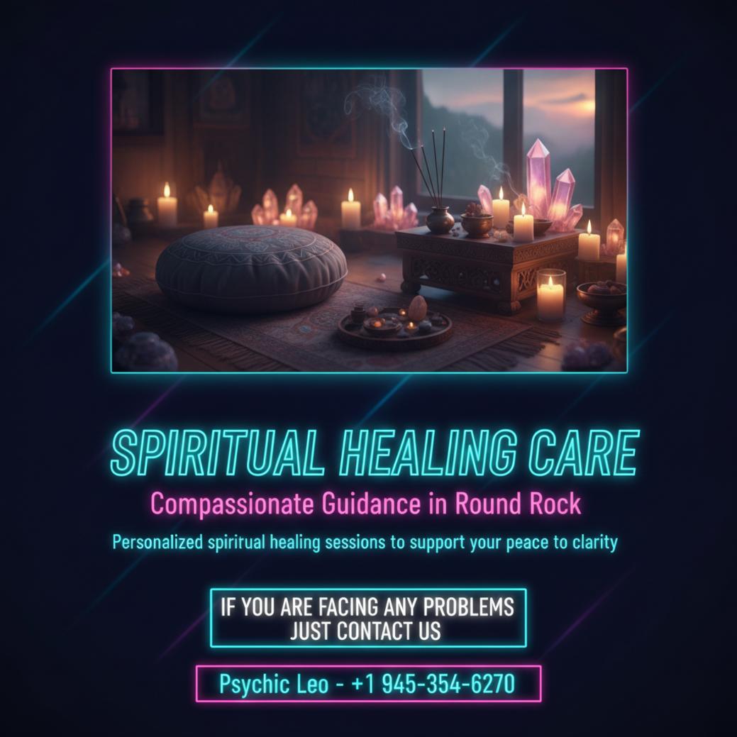 Spiritual healer energy healing room scene Round Rock TX