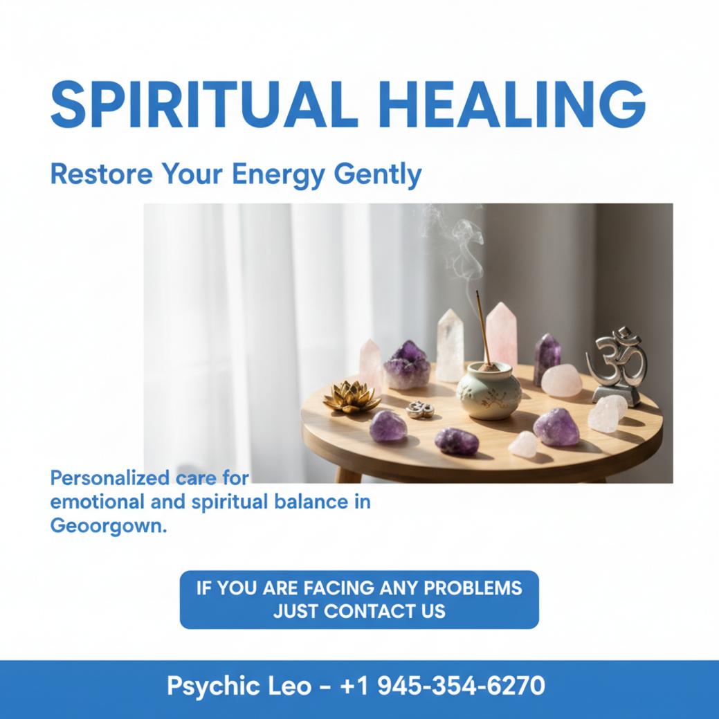 Spiritual healing altar with crystals and incense in Georgetown TX practice