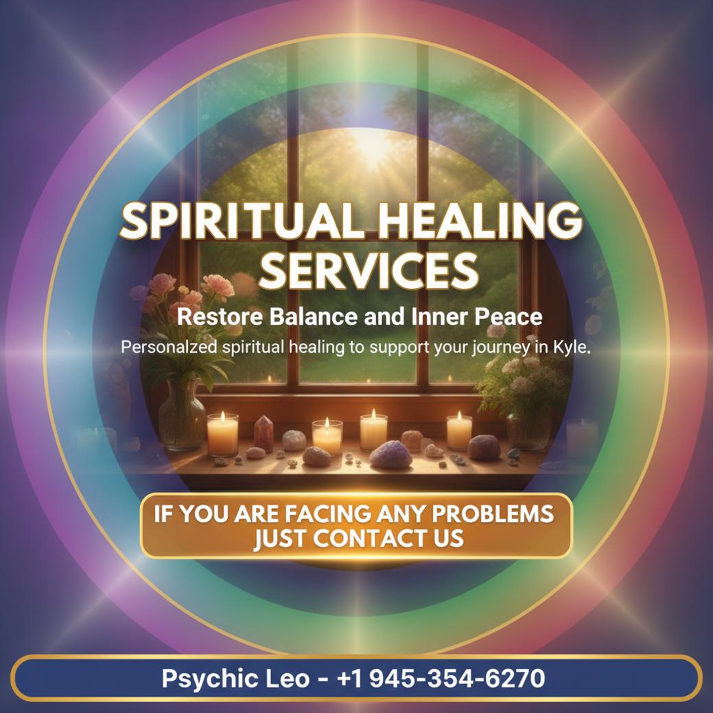 Spiritual healing altar with candles and crystals in Kyle, TX practice