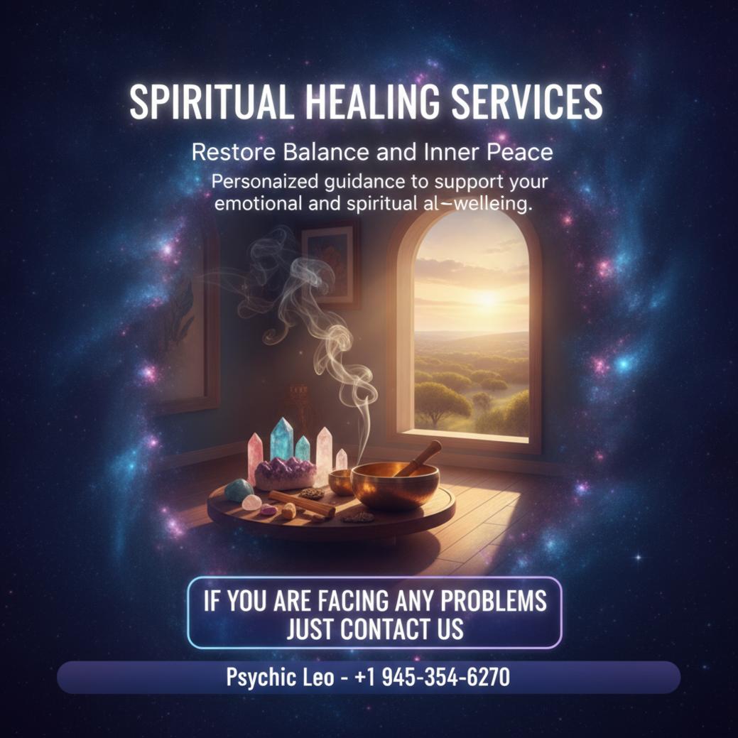 Spiritual healing altar with crystals and singing bowl in Leander Texas
