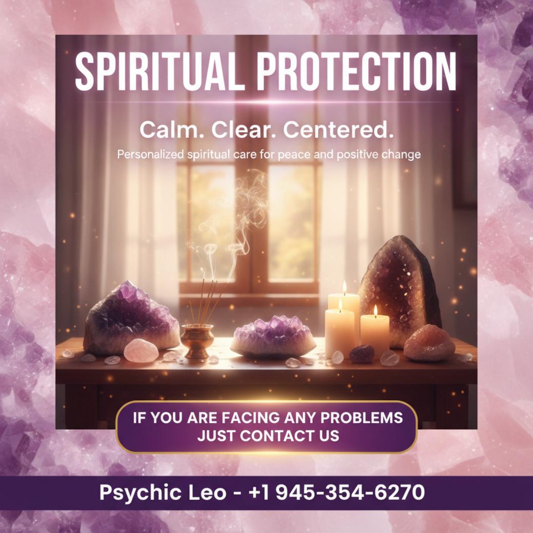 Spiritual protection altar with candles and crystals in Hutto TX