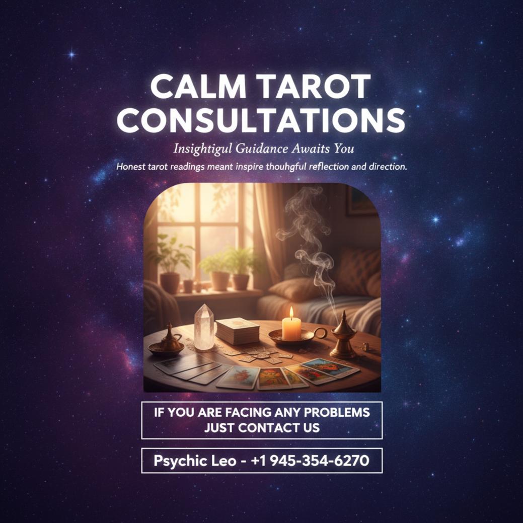 tarot card reading setup with candle and crystal in Austin, TX